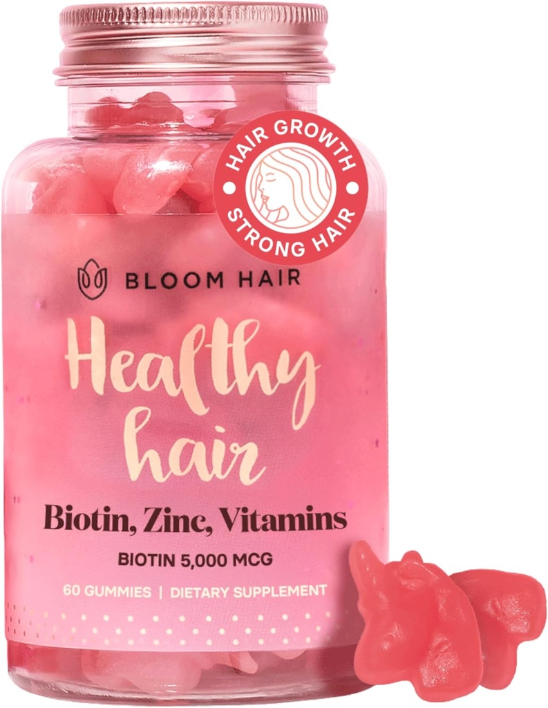 Gummies Hair Vitamins for Faster Hair Growth - Hair Skin and Nails Vitaminas " Biotin Vitamina - Suplemento para Mujeres " Biotin Gummies for Hair Growth