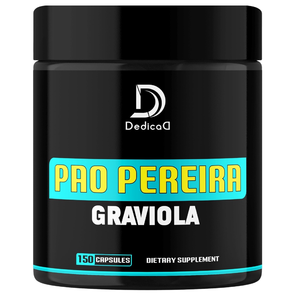 DEDICAD Pao Pereira Bark Extract and Graviola Soursop - 150 Capsules Supply