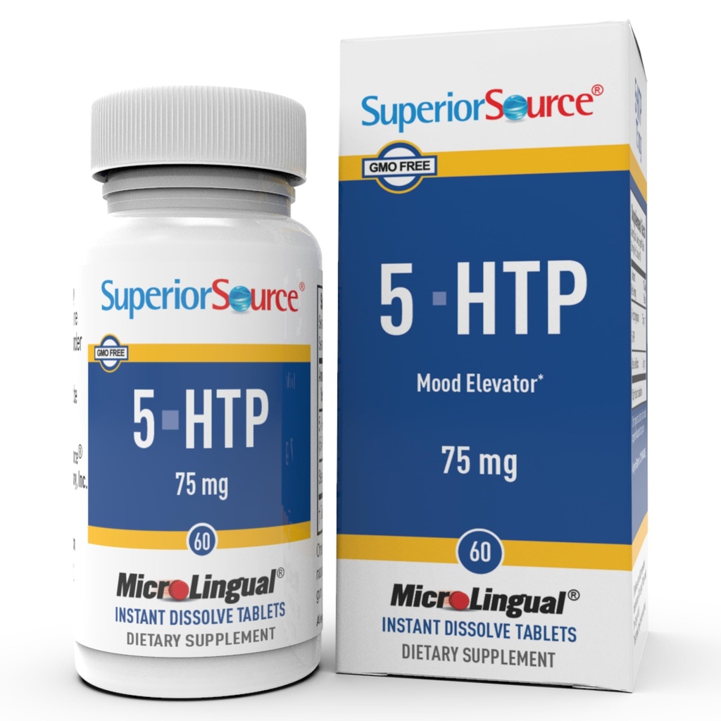 Fuente superior 5-HTP 75mg. (60 Tablets)