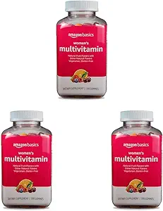 Basics Women's Multivitamin, 300 Gummies (150 Servings) (Previamente Solimo) (Pack of 3)