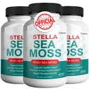 Sea Moss Organic Irish Moss 500mg Organic Bladderwrack 500mg Organic Burdock 400mg BioPerine Black Pepper Extract 5mg with Pullulan Capsules (3)