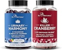 Urinary Tract Supplement Duo, Killer Cranberry Capsules & Urinary Harmony Gummies - UT Defense blends, D-mannose " Hibiscus + Cranberry, Pine Bark, Propolis " Vitamin D, Clinical Strength Ingredients
