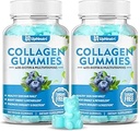 Peptides de colágeno gratis de azúcar Gummies para Mujeres Hombres, 1500 mg de colágeno Tipos I,II,III,V,X, Plus 5000mcg Biotina & multi vitaminas para uñas de pelo de piel saludable, inmune digestión de bonificación Soporte