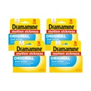 Dramamine Motion Sickness Relief, Original Formula, Dual Action Tablets, Prevents and Relieves Nausea Dizziness and Vomiting, 50 mg, 36 Count (Pack of 4)
