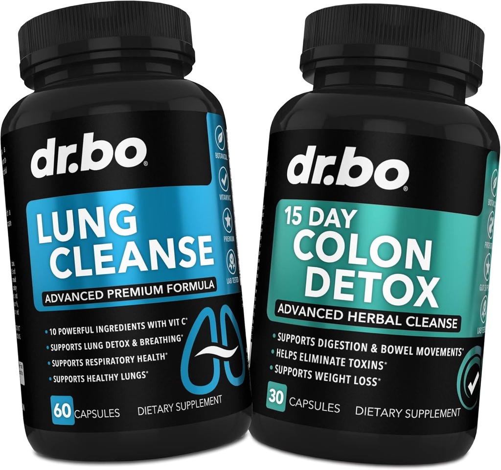 Lung Cleanse " Colon Detox - Fórmulas herbales para apoyar los movimientos de salud respiratoria " Bowel