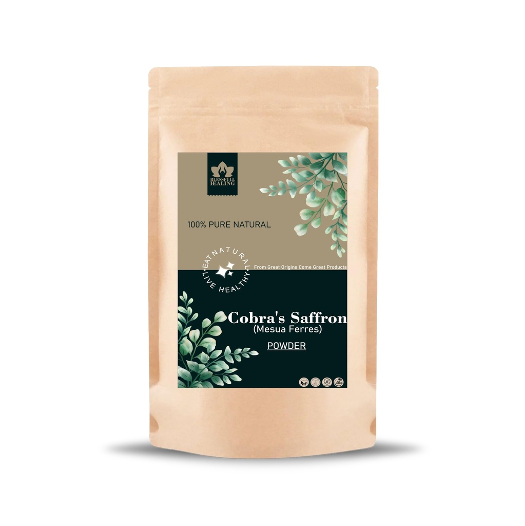 Blessfull Healing Cobra's Saffron(Mesua Ferres) Powder 100% Pure Natural 100 Gram / 3.52 oz