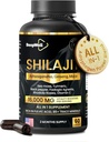 Shilajit Capsules for Men ' Women, 16,000mg Puro Himalayan Orgánica Shilajit apoya la vitalidad y el bienestar,Premium Pure Himalayan Suplemento 2 meses de suministro, 60 cápsulas