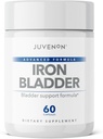 Juvenon Iron Bladder - Suplemento Herbal para la función de la vejiga saludable - Incontinencia Soporte con Pumpkin Seed Extract, Soy Germ Extract, Saw Palmetto