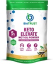 BioTrust Keto Elevate – C8 MCT Oil Powder – Ketogenic MCT Coffee Creamer, Keto Coffee Creamer – Clean Energy, Mental Focus, Clarity –100% Caprylic Acid MCT Powder, Non-GMO (French Vanilla, 20 Servings)