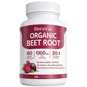Organic Beet Root Capsules, High Potency Beet Root Powder, (1)