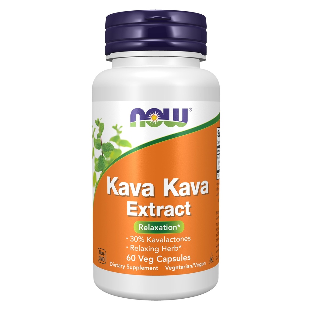 AHORA Suplementos, Kava Kava Extract 250 mg, 30% Kavalactones, Herbal Relax Blend*, 60 Veg Capsules