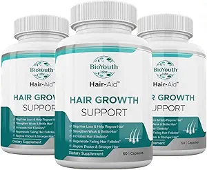 Labs Hair Growth Vitamins Supplement for Thicker Hair Growth,180 Capsules - Nutritious Blend of Vitamin E, Raspberry Ketone, Iron & Saw Palmetto to Minimize Hair Loss for Both Women &amp; Men.