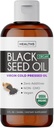 USDA Organic Black Cumin Seed Oil Liquid (8 fl oz) Premium Cold-Presed Nigella Sativa Producing Pure - Antioxidant Supplement - Vegan, Gluten-Free, " Non-GMO (No Pills or Capsules)