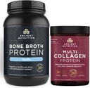 Antigua Nutrición Bono Broth Protein Powder, Vainilla, 40 Servimientos + Multi Collagen Protein Powder, Desarrollado, 45 Servimientos