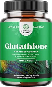 Suplemento de Glutathione brillante de la piel con esteto de leche 1000mg - Glutathione Skin Whitening Capsules con ácido lipoico alfa para el cuidado del hígado, soporte energético &amp; ayuda inmunitaria - para hombres y mujeres - 30 cuenta