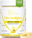 Cero Azúcar - Banana Cream Electrolytes Polvo - Refreshing Hydration - Caffeine Free Energy with All Natural Ingredients - Vegan Keto & Paleo - Sugar Free Electrolytes Powder Drink Mix - 150 Servings