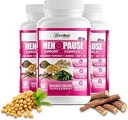 GreeNatr Menopause Supplements for Women - Perimenopause Supplements Women with Dong Quai & Black Cohosh for Menopause Hot Flashes - Menopause Support for Sleep Quality & Hormone Balance - 3 Bottles