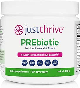 Just Thrive Prebiotic Powder - Suplemento de apoyo digestivo e inmunitario, 150 g