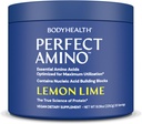 BodyHealth PerfectAmino Powder - BCAA and EAA Powder for Pre and Post Workout - Amino Acid Energy Drink for Hombres and Women to Support Lean Muscle and Recovery - Lemon Lime - 30 Servings