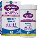 Planeta Vital - Tratamiento intensivo Probióticos de Cerebro, Prebióticos Orgánicos, Postbióticos, Parabióticos, Suplemento completo de Salud 4 en-1 para Adultos, 65 Billones CFU, 67 Strains, Digestivo e Inmune 30 ct