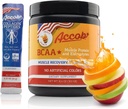 BCAA Powder Fruit Punch-Pre o Post Workout,Muscle Recovery Drink with Amino Acids + Electrolytes,7,2g BCCAs for Men and Women-30 Servings +10g of Collagen Peptides