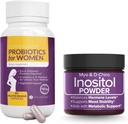 Ahorre 10% en Women's Health & Wellness Bundle – Probióticos Vaginales completos + Myo & D-Chiro Inositol Powder para Equilibrio Hormonal, Gut y Apoyo urinario