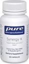 Pure Encapsulations Synergy K - with Vitamin K1, K2 & D3 - Supports Bones, Blood Vessels, Vascular Elasticity & Calcium Utilization* - Includes Cholecalciferol - Gluten Free & Non-GMO - 60 Capsules