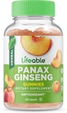Lifeable Panax Ginseng Suplemento Silencio Great Tasting Ginseng Suplementos ← Panax Ginseng Extract TEN Ginseng Gummies for Women, Hombres, Adults TEN 90 Gummies