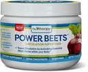 Nu-Terapia Beets de poder - Supercomunicación concentrada - Suplemento dietético – Sabor de granada de acaí delicioso – Powder de jugo de remo no transgénico - 30 Servimientos, rojo, 5.8 onza (Pack de 1)