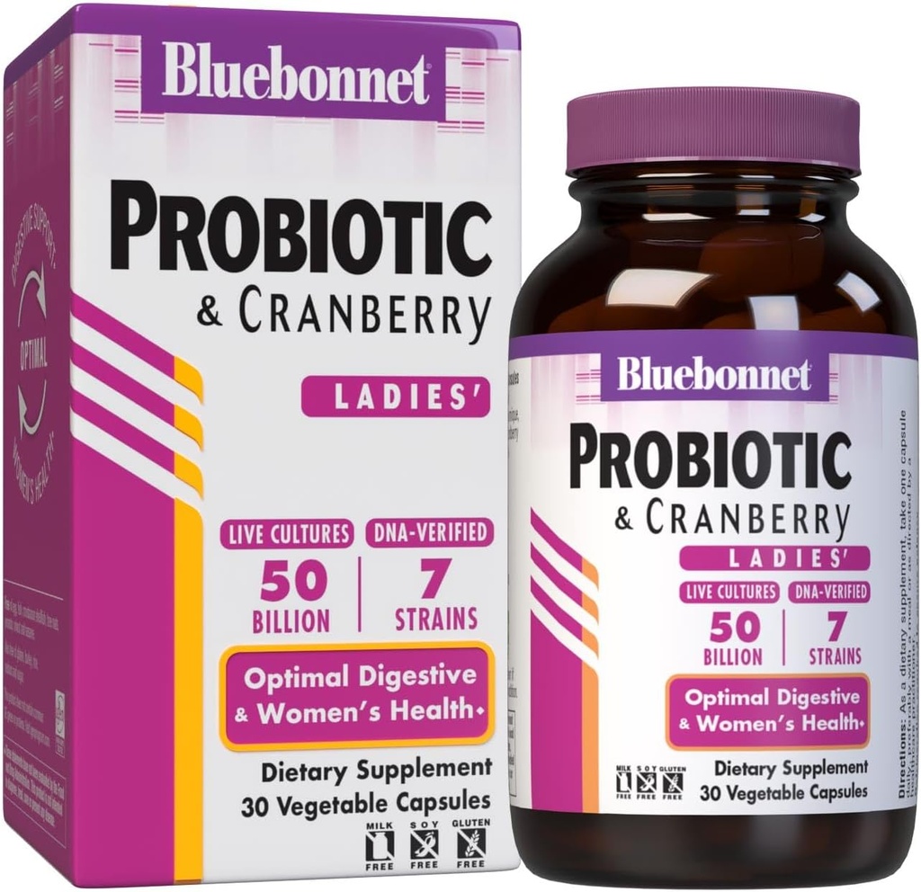 Bluebonnet Nutrition Advanced Choice Ladies' Single Daily Probiotic 50 Billion (Cold Packaged), 30 Cuenta