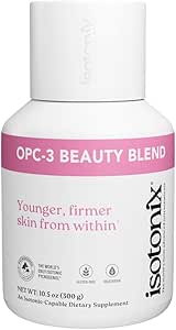 Isotonix OPC-3 Beauty Blend Powder | Collagen Support with Pycnogenol®, Grape Seed & Red Wine Extract | Hair Skin and Nails Supplement with Biotin & Hyaluronic Acid | Antioxidant Powder - 90 Servings