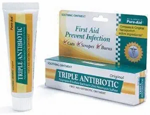 Triple antibiótico Firs Ayuda Antibiótico ungüento 0.33oz (2 Pack)