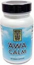 ‘Awa Calm Capsules - Kava-Based Herbal Suplemento con 30% Kavalatone, Calamus Root, Pasión Flor, Lemon Balm &amp; Hops (120 cápsulas)