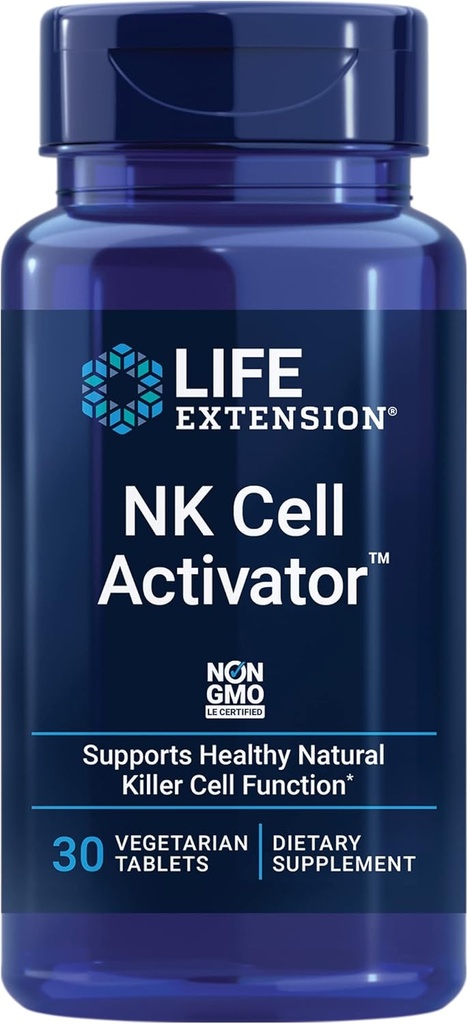 Life Extension NK Cell ActivatorTM, Immune Support, Natural Killer Cell Activity, enzymatically Modified Rice bran, Non-GMO, Vegetarian, 30 Tablets