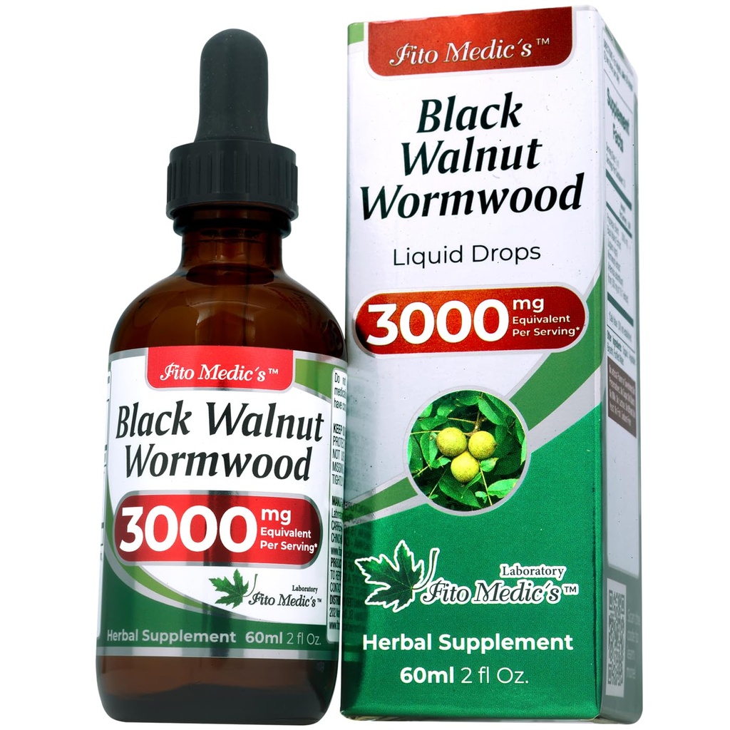 FITO MEDIC'S Lab | Wormwood | 2 fl oz | Black Walnut | Alcohol Free.