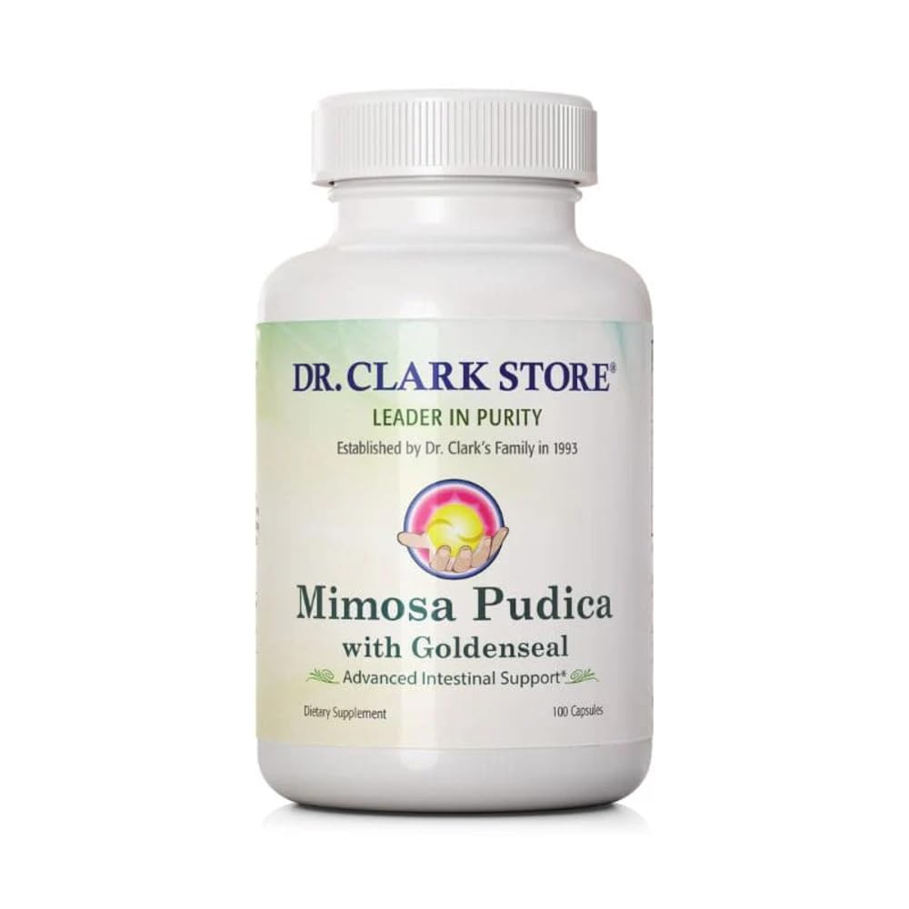 Dr Clark Store Mimosa Pudica & Goldenseal – 100 Capsules, Supports Digestive Health, Gut Balance & Immune Support