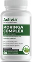 Complejo Moringa - Maximum Strength Moringa Oleifera Leaf &amp; Seed Suplemento - Superfood Capsules with Antioxidant Properties - 5000mg - 60 cápsulas