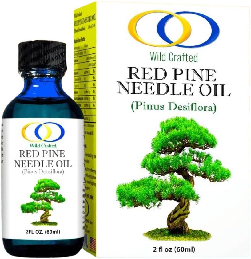 Optimally Organic Red Pine Needle Oil 2oz - Daily Drops for Extreme Immune Support - BioActive Cell & DNA Support - 1290 Drops - 3 to 7 Drops Per Dose -Vegan Body Cleanse - Longevity Oil