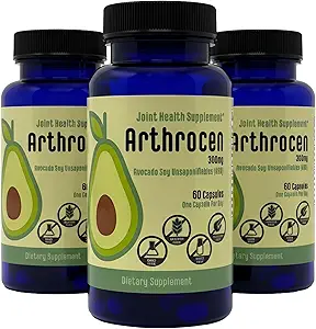 Suplemento Conjunto de Salud, 300Mg Avocado Soy Unsaponifiable, No GMO, Dairy Free, Gluten Free &amp; Shellfish Free, 60 Day Supply, One Capsule Por Day (6 Meses)...