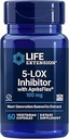 Inhibidor de extensión de vida 5-LOX con AprèsFlex®, 100 mg, Boswellia serrata estandarizada Extracto, promueve la salud conjunta, celular y arterial, libre de gluten, no GMO, vegetariano, 60 cápsulas