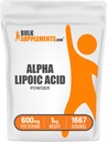 BulkSupplements.com Alpha Lipoic Acid Powder - ALA Supplement, Antioxidant Supplement - Gluten Free, 600mg per Serving, 1kg (2.2 lbs) (Pack of 1)