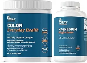 Dr. Tobias Colon Todos los días Salud &amp; Magnesium Bisglycinate - Confort Digestivo y soporte para la salud muscular, vegano, no GMO