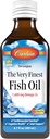 Carlson - The Very Finest Fish Oil, 1600 mg Omega-3, Liquid Fish Oil Supplement, Norwegian Fish Oil, Wild-Caught, Sustentably Sourced Fish Oil Liquid, Just Peachie, 200 mL (6.7 Fl Oz)