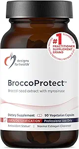 Diseños para Broccoli Protect Broccoli Seed &amp; Mustard Seed Suplemento - Mejorado con Myrosinase Enzyme para optimizar la biodisponibilidad (90 cápsulas)
