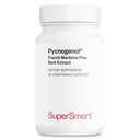 Supersmart - Pycnogenol 200mg per Day (Patented & Highly Bioavailable) - French Maritime Pine Bark Extract | Non-GMO & Gluten Free - 60 Vegetarian Capsules