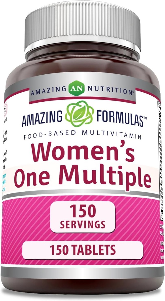 Fórmulas increíbles Suplemento multivitamínico para mujeres ← Alimentación Basada en 150 Tablets ← Perfect Blend of Vitamins, Minerals &amp; Probióticos ← Non-GMO TEN Gluten-Free TEN Made in USA