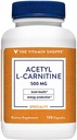 Acetyl-L-Carnitine 500mg – Apoya Función sana del cerebro y la memoria, promueve la producción energética – CarnipureTM ofrece formas más puras de L-Carnitina (120 cápsulas) por The Vitamin Shoppe