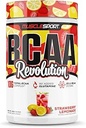 Musclesport BCAA Revolution Amino Acid Powder Supplement for Men &amp; Women - Intra Workout Training Complex - Recovery Supplemen (Strawberry Lemonade, 30 Servings)