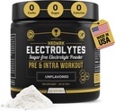 HRDWRK - Electrolytes Powder Keto Hydration Sugar Free with Magnesium, Potassium and Sodium - 100 Servings ¦ Boost Endurance and Reduce Fatiga with This Electrolytes Supplement - Maximum Hydration