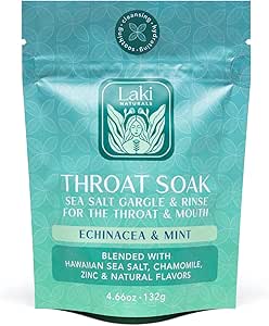 Laki Naturals Throat Soak Pouch of Echinacea & Mint with Scoop